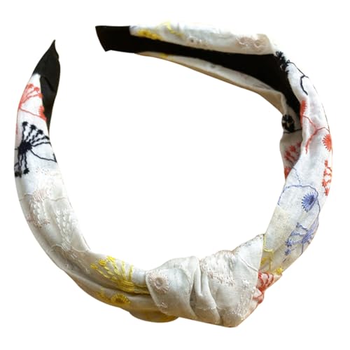 Ipetboom Damen Stirnband Pu leder Knotig Gedreht Breit Modisch Leicht Tragbar für Mädchen Party Urlaub Accessoire von Ipetboom