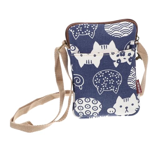 Ipetboom Damen Umhängetasche Kleine Handytasche aus Canvas Leichte Schultertasche mit Smartphone Fach Crossbody Tasche für Alltag Reisen Shopping Ipetboom Damen Umhängetasche Kleine Handytasche aus Canvas Leichte Schultertasche mit Smartphone Fach Crossbody Tasche für Alltag Reisen Shopping von Ipetboom