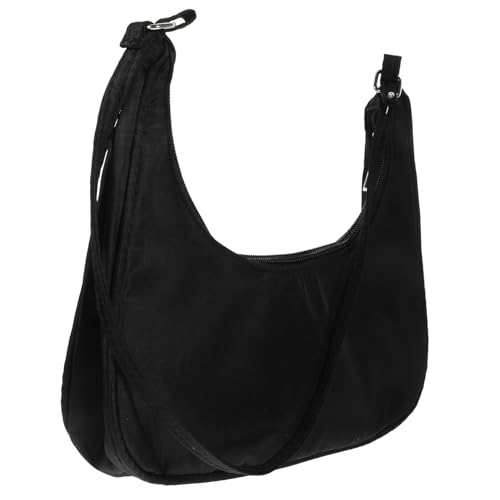 Ipetboom Damen Umhängetasche Schwarz Leichte und Praktische Handtasche mit Breitem Schultergurt Unterarmtasche für Alltag und Freizeit Stilvolles Design Langlebiges Material von Ipetboom