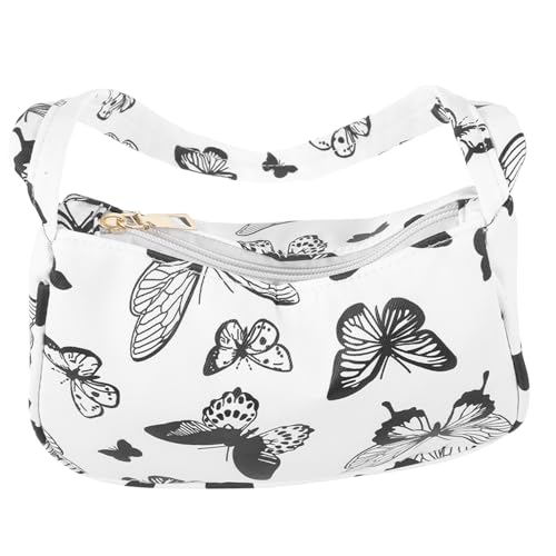 Ipetboom Damen Umhängetasche Vintage Armpit Bag Leichtes Nylon mit Reißverschluss Party Handtasche Crossbody Outdoor Messenger Bag für Alltag und Reisen von Ipetboom