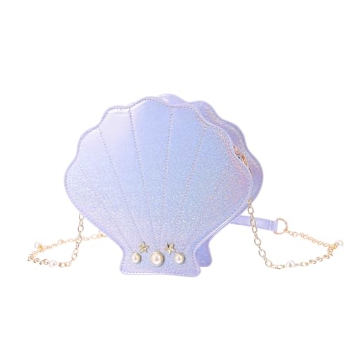 Ipetboom Damen Umhängetasche in Muschelform Schimmerndes Design Leichte Crossbody Tasche Modische Schultertasche für Alltag Shopping Reisen für Frauen von Ipetboom