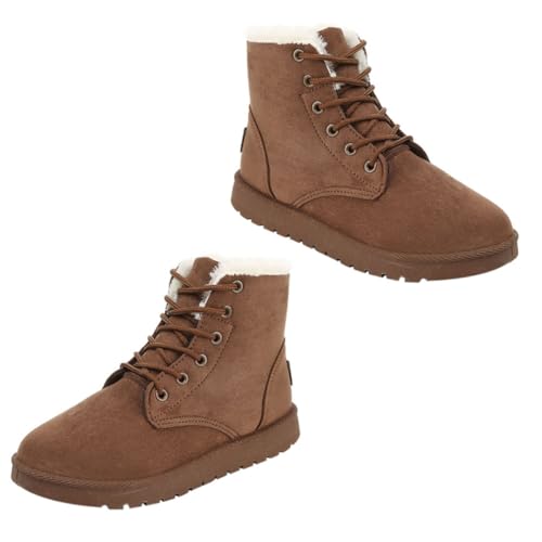 Ipetboom Damen Winter Schneestiefel Kurzschaft Schnürung Warme Baumwollgefütterte Boots Bequeme Studentinnen Stiefeletten für Kalte Tage Ipetboom Damen Winter Schneestiefel Kurzschaft Schnürung Warme Baumwollgefütterte Boots Bequeme Studentinnen Stiefeletten für Kalte Tage von Ipetboom
