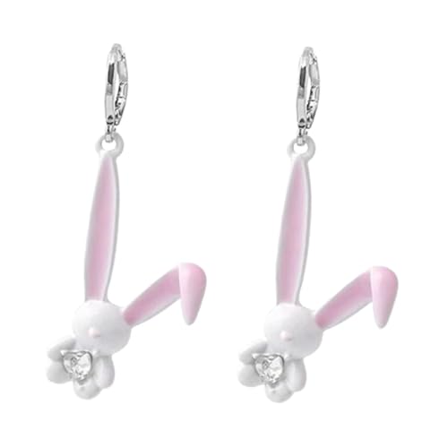 Ipetboom Dangle Ohrringe Mädchen Damen Bunny Design Kreative Leichte Hasen Ohrhänger Modische Schmuckaccessoires für Ostern Party für Freundin Mutter Tochter von Ipetboom