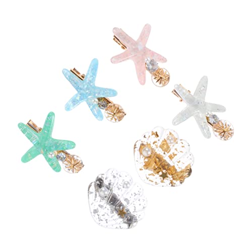 Ipetboom 6stücke Haarnadeln Aus Muschel Für Frauen Dekorative Haarspangen Haarspangen Seite Seestern-haarnadeln Aus Hochwertigem Material von Ipetboom