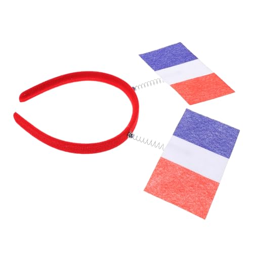 Ipetboom Dekoratives Stirnband Mit Französischer Flagge Haaraccessoire Für Fußballpartys Festivals Wiederverwendbar Leuchtende Farben Für Auffällige Looks von Ipetboom