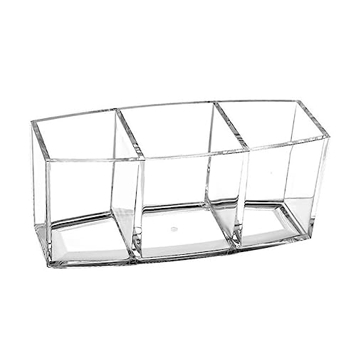 Ipetboom Makeup Pinsel Mit Fächern Transparenter Kosmetik Organizer Für Eyeliner Lippenstift Und Beauty-tools Praktische Aufbewahrung Für Schminktisch Und Badezimmer von Ipetboom
