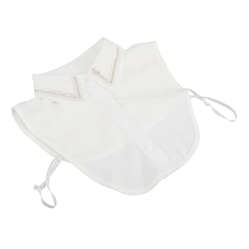 Ipetboom Strass Falsches Für Weißes Abnehmbares Halstuch Mit Perlenstickerei Kunst-kragen Für Partys Arbeit Und Freizeitkleidung von Ipetboom