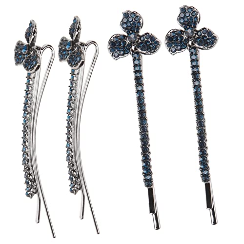 Ipetboom Einzigartige Haarspange Mit Strasssteinen – 4-teiliges Haar-accessoire Für Damen Kristall-haarnadel Für Den Alltag Hochzeiten Partys von Ipetboom