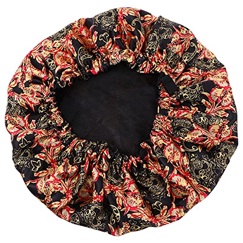 Ipetboom Verstellbare Satin-schlafmütze Doppellagig Duschhaube Nachtschlafmütze Für Damen Kissen Schmetterling von Ipetboom