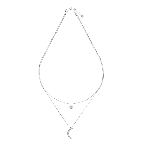 Ipetboom Doppelstöckige Halskette mit Sternanhänger für Damen Clavicle Kette Perfektes für Weihnachten Geburtstage Besondere Anlässe von Ipetboom