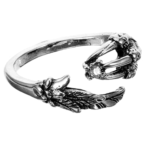 Ipetboom Dragon Claw Ring Verstellbar Unisex Vintage Ring Schmuck für Herren Damen im Punk für Hip Hop Alternative Mode von Ipetboom