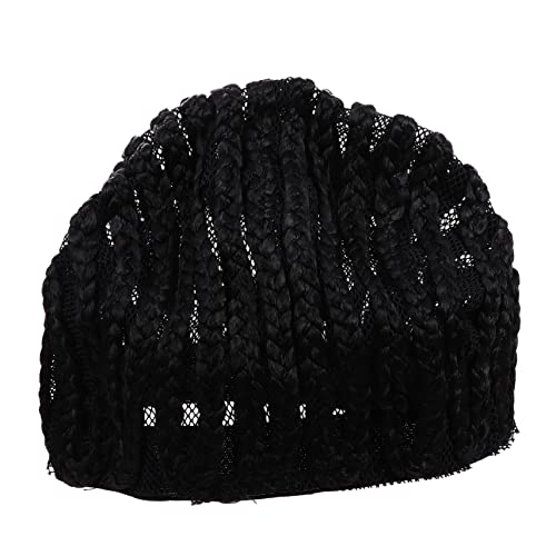Ipetboom Perückenzubehör Geflochtene Perückenkappe Haarnetz Stilvolle Cornrows Kopfbedeckung Für Perückenträger von Ipetboom