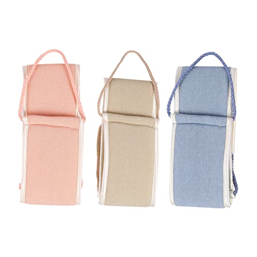 Ipetboom 3 Stücke Peeling Zurück Wäscher Bad Handtuch Set Zurück Reiben Handtuch für Dusche Zurück Wäscher Strap von Ipetboom