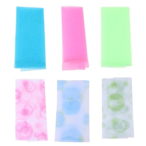 Ipetboom Dusche 6St langes Badetuch exfoliate exfoliant Handschuhe zum Abreiben des Körpers lange Badetücher aus Nylon Handtuch Handtücher lange Schrubber aus Nylon Badeschrubber Badwäscher von Ipetboom