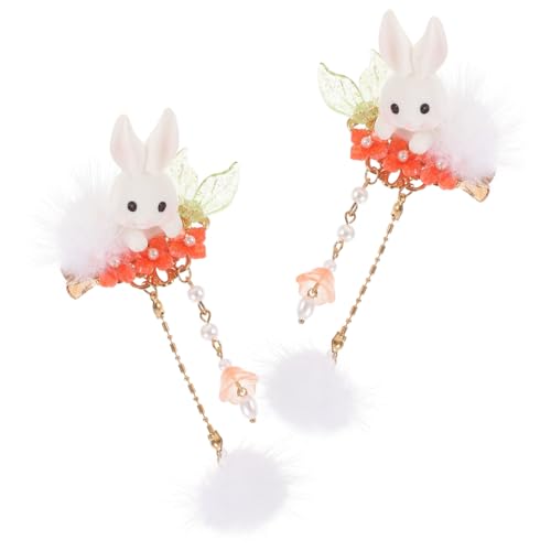 Ipetboom Easter Bunny Haarschmuck Für Mädchen Niedliche Haarspangen Mit Pompom Und Quaste Zubehör Für Ostern Und Besondere Anlässe von Ipetboom