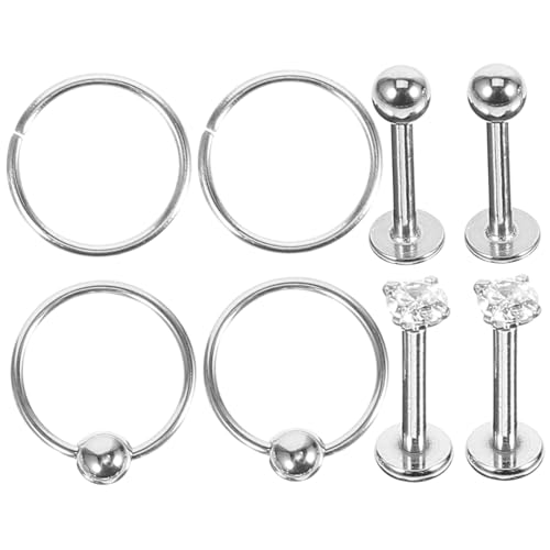Ipetboom Edelstahl Nasenringe Teilig Damen Fake Piercing Nasenringe Stechen Frei Hautfreundlich Rostfrei Modische Nasenschmuck für Frauen von Ipetboom