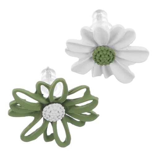 Ipetboom Einfache Daisy Ohrstecker Harz Minimalistische Blumenohrringe für Frauen und Mädchen für Frühling und Sommer Vielseitiger Ohrschmuck für von Ipetboom