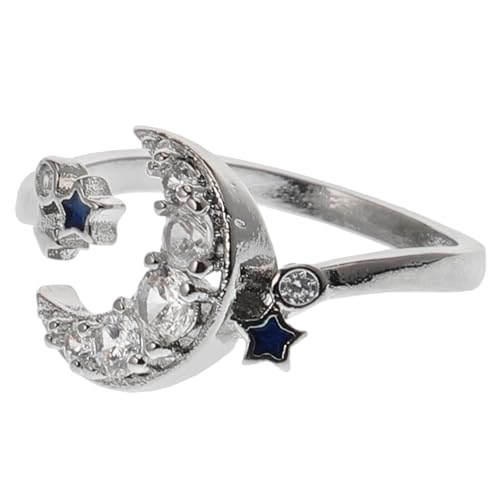 Ipetboom Einstellbarer Katzenring im Monddesign Modisches Einzigartiges Schmuckstück für Damen als zu Besonderen Anlässen Wie Geburtstag Weihnachten und Valentinstag von Ipetboom