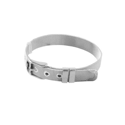 Ipetboom Einstellbares Mesh Armband Herren Netzketten Handkette Langlebiges Schlichtes Schmuckstück Verstellbar für Herren Klassischer Stil von Ipetboom