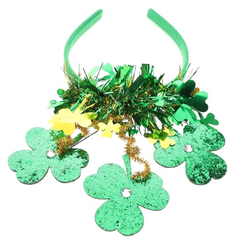 Ipetboom Kleeblatt Haarreif Für Patrick's Day Mit Modischen Fransen Für Irische Festivals Und Partys Einzigartiger Kopfschmuck Für Damen Mit Glücksbringern von Ipetboom