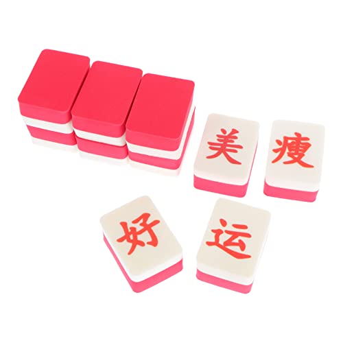 Ipetboom 10stücke Mahjong Makeup-pads Rote Kosmetik- Für Trockenes Und Nasses Make-up Sanfte Anwendung Für Frauen Vielseitige Beauty-werkzeuge Einfaches Auftragen Und Glatte Haut von Ipetboom