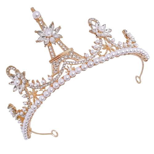 Ipetboom Eisenturm Krone Haarschmuck Kompakter Kopfschmuck Mädchen Stirnband Kopfbedeckung Kopfschmuck Für Mädchen Goldrand Hochzeitsdekoration Tiaras Imitationsperlen Golden Ipetboom Eisenturm Krone Haarschmuck Kompakter Kopfschmuck Mädchen Stirnband Kopfbedeckung Kopfschmuck Für Mädchen Goldrand Hochzeitsdekoration Tiaras Imitationsperlen Golden von Ipetboom