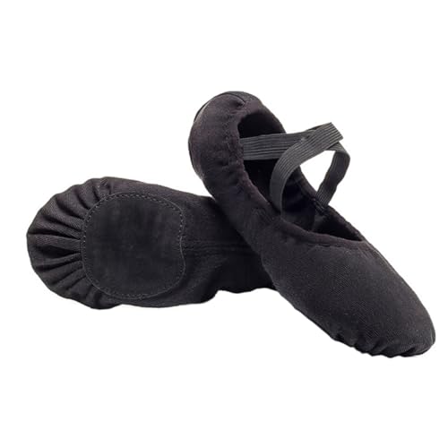 Ipetboom Elastische Ballettschuhe Damen mit Rutschfester Sohle Atmungsaktiv Weicher Elastisches Material Bequem für Tanztraining und Ballettaufführungen Schwarz Zufällige Zufällige Farbe von Ipetboom