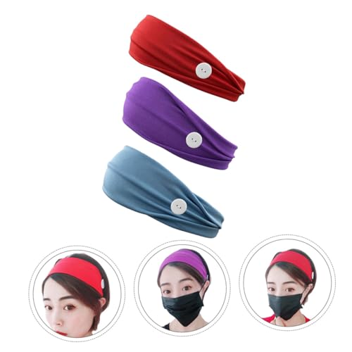 Ipetboom 3stücke Elastische Sport-stirnbänder Mit Knopf Schweißabsorbierend Für Fitness Und Sanften Farben Für Damen Ipetboom 3stücke Elastische Sport-stirnbänder Mit Knopf Schweißabsorbierend Für Fitness Und Sanften Farben Für Damen von Ipetboom