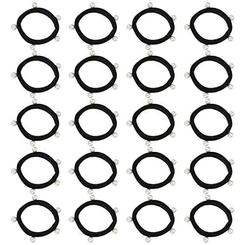 Ipetboom 20stücke Elastische Haarband Perle Haar Mädchen Haar Ring Pferdeschwanz Inhaber von Ipetboom