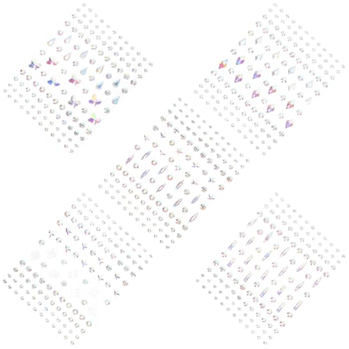 Ipetboom 5blätter Teiliges Gesichtsglitzer Aufkleber Strasssteine Für Festivals Partys Cosplay Und Mehr Einfache Anwendung Abnehmbar Vielseitige Styles Für Kreative Looks von Ipetboom