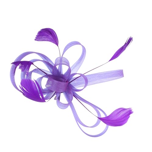 Ipetboom Eleganter Braut Fascinator mit Netz und Federmix Verstellbarer Haarklammer Vielseitiger Kopfschmuck für Damen Passend zu Verschiedenen Hochzeitsstilen Handgefertigtes Headpiece von Ipetboom