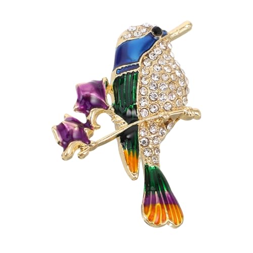 Ipetboom Emaillierte Vogel Brosche Magpie Einzigartige Vintage Tier Anstecknadel für Damen und Herren Modische Schmuck Kleidung Dekoration Vielseitig Einsetzbar für Mantel und Outfit von Ipetboom