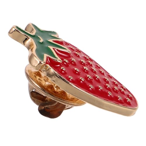 Ipetboom Erdbeer-anstecknadel Süße Erdbeer-brosche Cartoon-frucht-förmiges Revers-abzeichen Für Rucksack Schal Hut Tasche Schmuckzubehör von Ipetboom