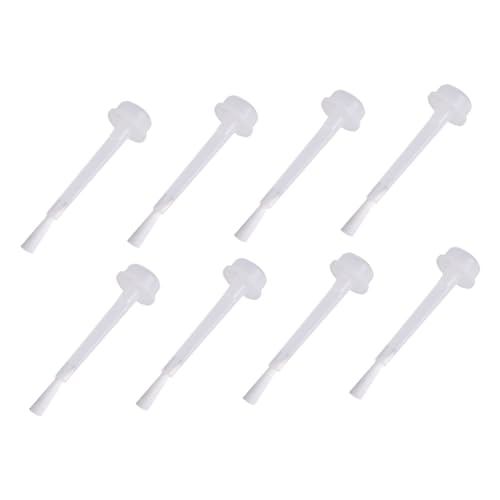 Ipetboom Ersatzpinsel für Nagellack Dip Powder Flüssigkeit Langlebige Weiße Borsten Kompatibel mit Dip Powder Liquid Kit Einfach zu Wechseln für Nail Art und Gel Polish Anwendungen von Ipetboom