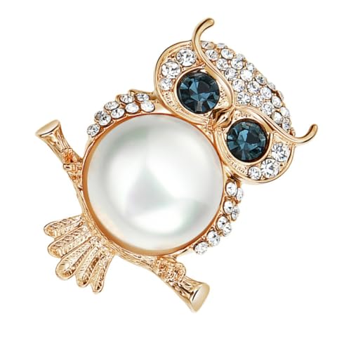 Ipetboom Eule Brosche Kreative Bunte Mit Öltropfen Kleidungsdekoration Legierung Perlen Für Damen Herren Accessoires Schmuck Anhänger Schmuckstücke von Ipetboom