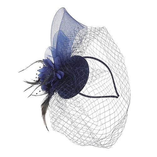 Ipetboom Fascinator-kopfbedeckung Für Damen Zur Teeparty – Modisches Netz-stirnband Mit Federdetail Für Besondere Anlässe von Ipetboom