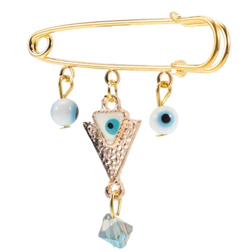 Ipetboom Evil Eye Brooch Pin mit Vintage Design Blaue Augen Anstecknadel für Cardigan und Revers Modisches Schmuckaccessoire für Damen und Herren bei Hochzeit Party und Festival von Ipetboom
