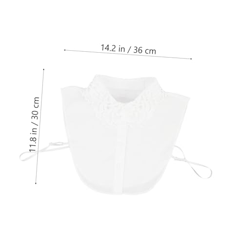 Ipetboom Fake Collar Damen Spitzenkragen Halbbluse Abnehmbar Strapazierfähig Angenehm Vielseitig Für Blusen Pullover Kleider Alltag von Ipetboom