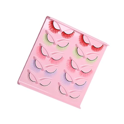Ipetboom 10paare Bunte Fake Eyelashes Für Frauen Falsche Wimpern Für Cosplay Und Partys Leicht Anzubringen Für Hochzeiten Und Festliche Anlässe von Ipetboom