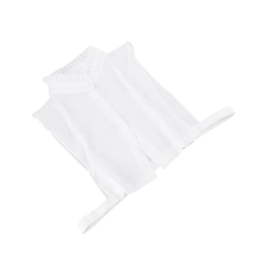 Ipetboom Falscher Kragen Damen Einfarbig Halbbluse Abnehmbar Lotusblatt Stehkragen Blusenkragen Weiß Leicht Kombinierbar Für Pullover Kleider Jacken von Ipetboom