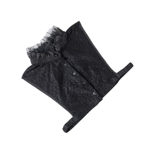 Ipetboom Falscher Kragen Damen Holzohrenkante Dekorativer Stehkragen Abnehmbar Halbhemd Krageneinsatz Vielseitig für Blusen Pullover und Kleider Festliche Anlässe Hochzeit Party von Ipetboom
