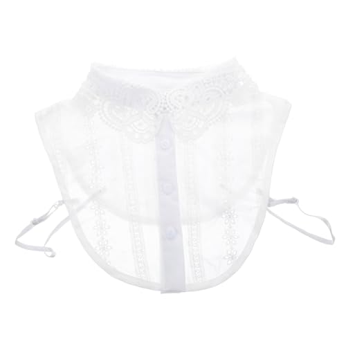 Ipetboom Falscher Spitzenkragen Damen Baumwolle Weicher Einsatz Elegant Passend für Blusen Shirts Modisch Komfortabel Natürliches Design von Ipetboom