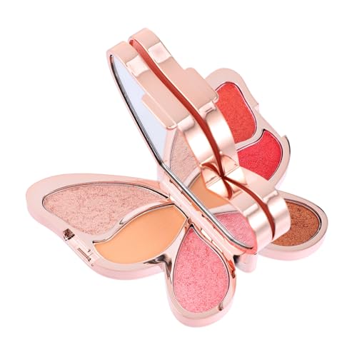 Ipetboom Farben Schimmernder Lidschattenpalette mit Glitzer Vielseitiges Make up für Augen und Gesicht Langlebige Textur Geeignet für Hauttypen Praktisches Kosmetik Frauen von Ipetboom