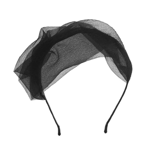Ipetboom Netzschleier Fascinator Stirnband Haarreif Teeparty-schleier Kopfbedeckung Für Hochzeitsparty Haarzubehör Party-haarband Hut Baskenmütze Haarband Für Tanzpartys von Ipetboom