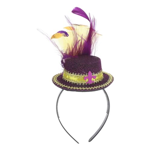 Ipetboom Fascinator Stirnband Damen Schmuck Haarreif Elegant Leicht Hochzeits Party Kopfschmuck Für Festliche Anlässe Cosplay von Ipetboom