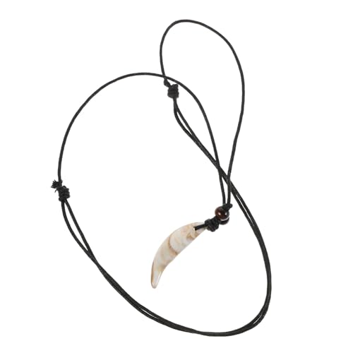 Ipetboom Faux Zahn Anhänger Halskette Leicht Unisex Retro Stil Zahn Schmuck für Frauen und Männer Modische Dekoration von Ipetboom