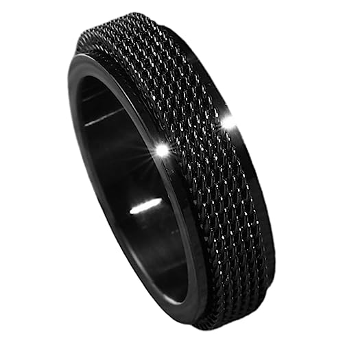 Ipetboom Edelstahlring Für Zappelring Einfacher Angstring Schmuck Für Herren Stilvolle Ringe Fingerring Aus Edelstahl von Ipetboom