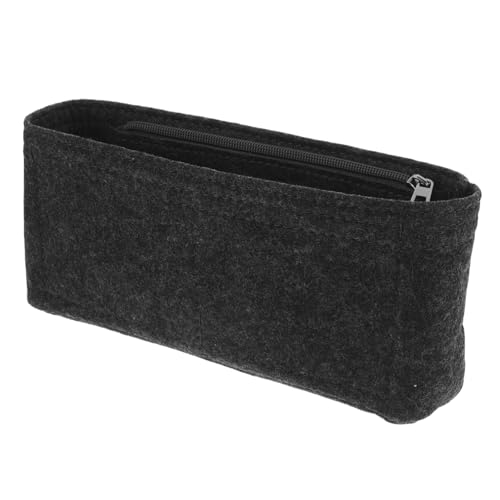 Ipetboom Filz Kosmetiktasche mit Reißverschluss Großer Aufbewahrungsorganizer für Damen Reise und Alltagsgebrauch Weicher Schützender Innenbeutel für Make Up und Kosmetik Dunkelgrau Ipetboom Filz Kosmetiktasche mit Reißverschluss Großer Aufbewahrungsorganizer für Damen Reise und Alltagsgebrauch Weicher Schützender Innenbeutel für Make Up und Kosmetik Dunkelgrau von Ipetboom