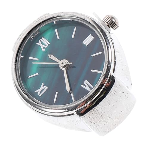Ipetboom Fingeruhr Mit Römischen Ziffern Kleine Mini-fingeruhr Ringuhr Unisex Schmuckring Für Damen Herren Leichte Tragbarkeit Komfortables Tragen von Ipetboom