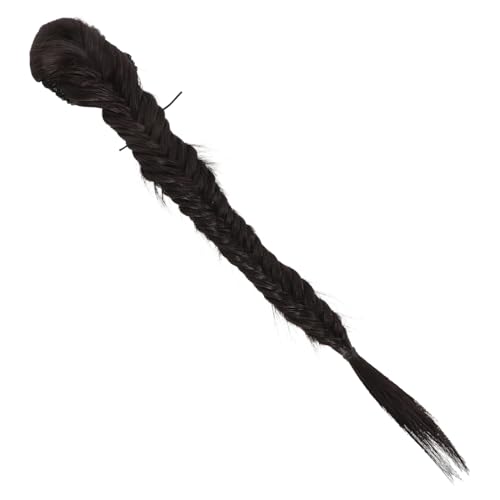 Ipetboom Fischgrätengeflecht-perücke Haarnadeln Für Frauen Modische Haarnadeln Außendekoration Haarnadel Haarnadeln Verlängerung Pferdeschwanz Mädchen Haargummi Black Hochtemperaturdraht von Ipetboom